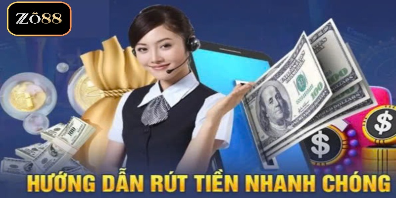 Rút tiền ZO88 2 Các bước thực hiện rút tiền về tài khoản